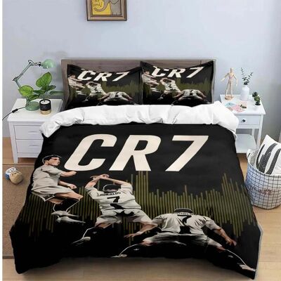 Textilien Cristiano Ronaldo-o Bäddset Påslakanset Enkel Dubbelsäng King size Bäddset Vuxen pojkar Sovrum Påslakan Örngott EU Double200x200cm Textilien Cristiano Ronaldo-o Bäddset Påslakanset Enkel Dubbelsäng King size Bäddset Vuxen pojkar Sovrum Påslakan Örngott EU Double200x200cm