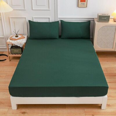 idealife Ny ankomst 15 färger elastiskt dra-på-lakan 12 tum djupa fickor borstad mikrofiber madrasskydd set enkelsäng dubbelsäng queensize kingsize 150*200+30cm mörkgrön färg idealife Ny ankomst 15 färger elastiskt dra-på-lakan 12 tum djupa fickor borstad mikrofiber madrasskydd set enkelsäng dubbelsäng queensize kingsize 150*200+30cm mörkgrön färg