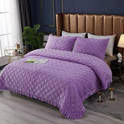 Super Six Förtjockat överkast enfärgat kristallvelour sängöverkast bomullsvadderat quiltat halkfritt lakan filt barn queen sängkläder 250x230cm 1pc Super Six Förtjockat överkast enfärgat kristallvelour sängöverkast bomullsvadderat quiltat halkfritt lakan filt barn queen sängkläder 250x230cm 1pc