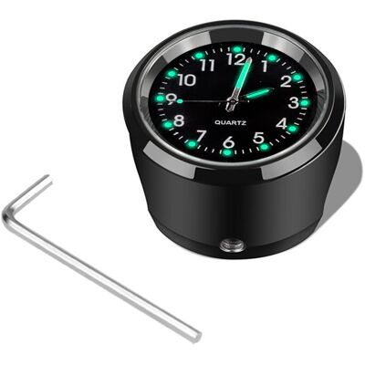 YJMP Universal Motorcykel Cykel Styre Mount Quartz Watch Aluminium Lysande klocka Styling Vattentät Chrome Moto Tillbehör YJMP Universal Motorcykel Cykel Styre Mount Quartz Watch Aluminium Lysande klocka Styling Vattentät Chrome Moto Tillbehör