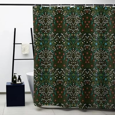 Baifenbai Home Furnishing William Morris Duschdraperi, Grönt Duschdraperiset för Badrum Kraftigt Tyg Dekorativt Badrumsdraperi Tvättbart Draperi W180xH220cm Baifenbai Home Furnishing William Morris Duschdraperi, Grönt Duschdraperiset för Badrum Kraftigt Tyg Dekorativt Badrumsdraperi Tvättbart Draperi W180xH220cm