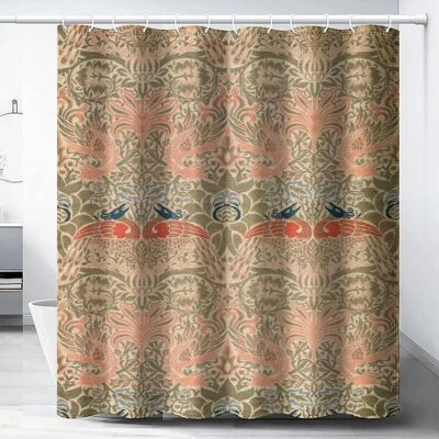 Baifenbai Home Furnishing William Morris Duschdraperi, Grönt Duschdraperiset för Badrum Kraftigt Tyg Dekorativt Badrumsdraperi Tvättbart Draperi W150xH180cm Baifenbai Home Furnishing William Morris Duschdraperi, Grönt Duschdraperiset för Badrum Kraftigt Tyg Dekorativt Badrumsdraperi Tvättbart Draperi W150xH180cm