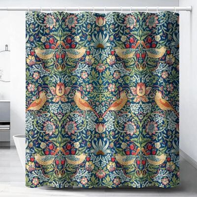 Baifenbai Home Furnishing William Morris Duschdraperi, Grönt Duschdraperiset för Badrum Kraftigt Tyg Dekorativt Badrumsdraperi Tvättbart Draperi W240xH180cm Baifenbai Home Furnishing William Morris Duschdraperi, Grönt Duschdraperiset för Badrum Kraftigt Tyg Dekorativt Badrumsdraperi Tvättbart Draperi W240xH180cm