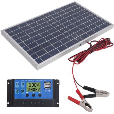 Automobile and motorcycle supplies Solpanel 10W 12V Polykristallin IP65 Vattentät Bärbar 30A Solcellsladdningsregulator för blue Automobile and motorcycle supplies Solpanel 10W 12V Polykristallin IP65 Vattentät Bärbar 30A Solcellsladdningsregulator för blue