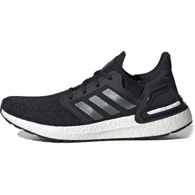 adidas UltraBoost 20 Core Black Unisex Sneakers Night-Metallic White EF1043 42⅔ adidas UltraBoost 20 Core Black Unisex Sneakers Night-Metallic White EF1043 42⅔