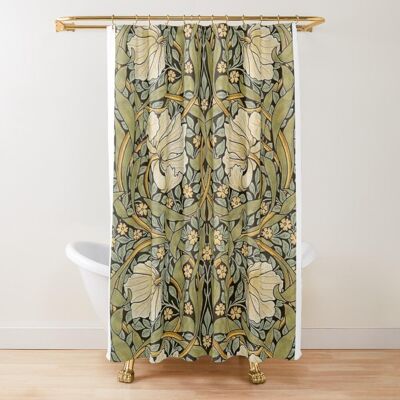 Baifenbai Home Furnishing William Morris Duschdraperi,Grönt Set för Badrum Tungviktstyg Dekorativt Bad Tvättbart W180xH240cm Baifenbai Home Furnishing William Morris Duschdraperi,Grönt Set för Badrum Tungviktstyg Dekorativt Bad Tvättbart W180xH240cm