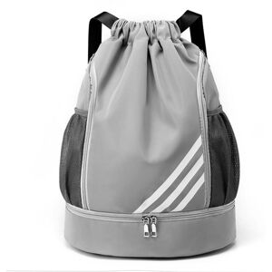 YJSTY 1st Sports Dragsko Rem Fick Ryggsäck Stor Kapacitet Sport Fotboll Basketväska Dragsko Stängning Design One Size grå/silver YJSTY 1st Sports Dragsko Rem Fick Ryggsäck Stor Kapacitet Sport Fotboll Basketväska Dragsko Stängning Design One Size grå/silver