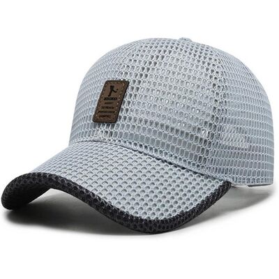 Mango Event Sommar Cool Baseballkeps med nät som andas Kvinnor Män UV-skydd Utomhus Ridning Fiske Tennis Golfkepsar Mode Sport Hatt ljusgrå färg Mango Event Sommar Cool Baseballkeps med nät som andas Kvinnor Män UV-skydd Utomhus Ridning Fiske Tennis Golfkepsar Mode Sport Hatt ljusgrå färg