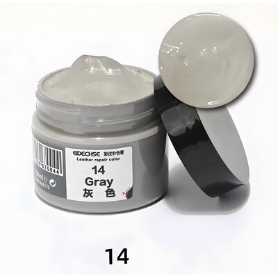 YJMP 50 ml läderreparation krämfyllmedel läderrestaurering för sko Bilsäte soffkappor Hål Repa Spricka Återställ Reparationsfärg grå färg YJMP 50 ml läderreparation krämfyllmedel läderrestaurering för sko Bilsäte soffkappor Hål Repa Spricka Återställ Reparationsfärg grå färg
