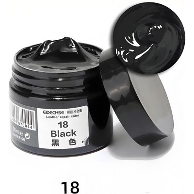 YJMP 50 ml läderreparation krämfyllmedel läderrestaurering för sko Bilsäte soffkappor Hål Repa Spricka Återställ Reparationsfärg svart YJMP 50 ml läderreparation krämfyllmedel läderrestaurering för sko Bilsäte soffkappor Hål Repa Spricka Återställ Reparationsfärg svart