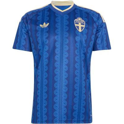 Adidas Originals Fanversion Sveriges Landslag 2026 VM Borta Climacool Snabbtorkande Smal Passform Kortärmad Fotbollströja Herr toppar JM5810 S Adidas Originals Fanversion Sveriges Landslag 2026 VM Borta Climacool Snabbtorkande Smal Passform Kortärmad Fotbollströja Herr toppar JM5810 S