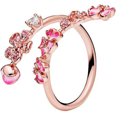 POMOiii 925 Sterling Silver Ring Butterfly Infinity Stones Peach Blossom Logo Stapling Triple Band Ring För Kvinnor Present Mode Smycken 8 POMOiii 925 Sterling Silver Ring Butterfly Infinity Stones Peach Blossom Logo Stapling Triple Band Ring För Kvinnor Present Mode Smycken 8