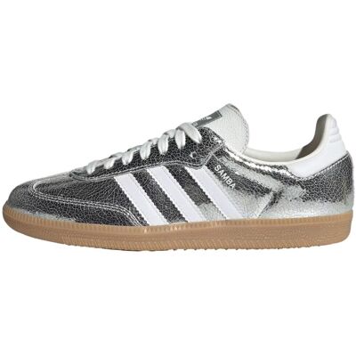 adidas Samba OG Cracked Metallic Pack - Silver Dam Sneakers Silver-Metallic Skor-Vit Core-Vit JR0035 37⅓ adidas Samba OG Cracked Metallic Pack - Silver Dam Sneakers Silver-Metallic Skor-Vit Core-Vit JR0035 37⅓