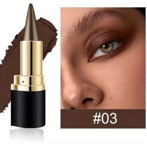 MLSMILE Svart Silver Grå Brun Gel Eyeliner Penna Eye Svart ansiktsmålarstift Makeup Vattentät Eyeliner Penna verktyg för att avgränsa ögon 03