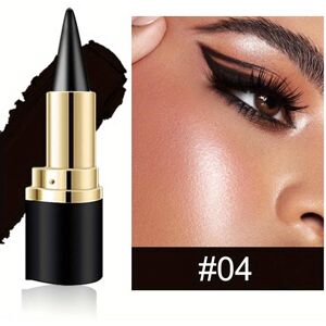 MLSMILE Svart Silver Grå Brun Gel Eyeliner Penna Eye Svart ansiktsmålarstift Makeup Vattentät Eyeliner Penna verktyg för att avgränsa ögon 04