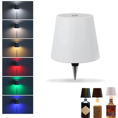 YJMP Super Lighting Trådlös Vinflasklampa LED Flasklampa Bärbar Touch Bordslampa Touchkontroll av 3 Färger och Steglös Dimning Nattlampa För Bar Party Dekor 1PCS vit YJMP Super Lighting Trådlös Vinflasklampa LED Flasklampa Bärbar Touch Bordslampa Touchkontroll av 3 Färger och Steglös Dimning Nattlampa För Bar Party Dekor 1PCS vit