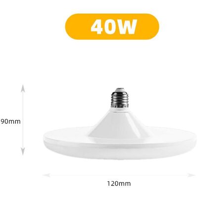 Meiteai-Home E27 20W/30W/40W/60W/100W Led-ljus Superljusstarka UFO-lampa Energibesparande taklampor för rummet Hembelysning Glödlampa 40W Meiteai-Home E27 20W/30W/40W/60W/100W Led-ljus Superljusstarka UFO-lampa Energibesparande taklampor för rummet Hembelysning Glödlampa 40W