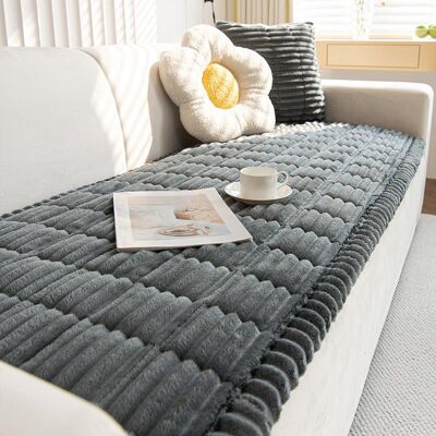 Your Warm Home Ny Vinter Varm Förtjockad Plysch Kudde Soffskydd L-formad Sektions Anti-halk Modernt Soffskydd 60x60cm 1pcs gray Your Warm Home Ny Vinter Varm Förtjockad Plysch Kudde Soffskydd L-formad Sektions Anti-halk Modernt Soffskydd 60x60cm 1pcs gray