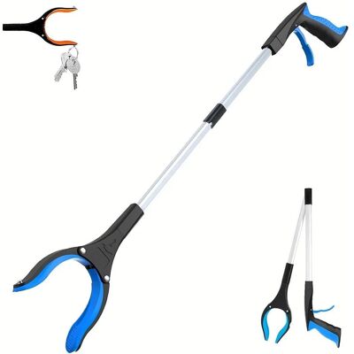 Binchi Lighting Appliances 1-pack 34 tum extra lång gripare med 360° roterande käft & magnet hopfällbar plockare mobilitetshjälp räckhjälpverktyg blå Binchi Lighting Appliances 1-pack 34 tum extra lång gripare med 360° roterande käft & magnet hopfällbar plockare mobilitetshjälp räckhjälpverktyg blå