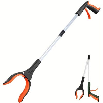 Binchi Lighting Appliances 1-pack 34 tum extra lång gripare med 360° roterande käft & magnet hopfällbar plockare mobilitetshjälp räckhjälpverktyg orange Binchi Lighting Appliances 1-pack 34 tum extra lång gripare med 360° roterande käft & magnet hopfällbar plockare mobilitetshjälp räckhjälpverktyg orange