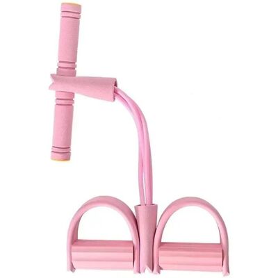Binchi Outdoor Equipment Set med justerbara motståndsband, 4-rörs elastiska träningsband för hemmaträning – multifunktionell, bärbar, halkfri pedal och dragrep rosa Binchi Outdoor Equipment Set med justerbara motståndsband, 4-rörs elastiska träningsband för hemmaträning – multifunktionell, bärbar, halkfri pedal och dragrep rosa