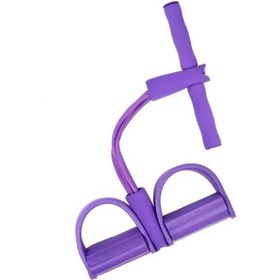 Binchi Outdoor Equipment Set med justerbara motståndsband, 4-rörs elastiska träningsband för hemmaträning – multifunktionell, bärbar, halkfri pedal och dragrep violett Binchi Outdoor Equipment Set med justerbara motståndsband, 4-rörs elastiska träningsband för hemmaträning – multifunktionell, bärbar, halkfri pedal och dragrep violett