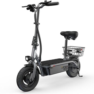 iScooter F2 Elektrisk Scooter med Säte & Korg 500W Motor 7,8Ah 10'' Hjul Fram- & Bakre Trumbromsar 25-30KM Räckvidd Vuxen Elektriska Scooters iScooter F2 Elektrisk Scooter med Säte & Korg 500W Motor 7,8Ah 10'' Hjul Fram- & Bakre Trumbromsar 25-30KM Räckvidd Vuxen Elektriska Scooters