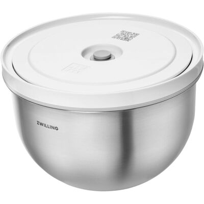 ZWILLING Fresh & Save BOWLS Vakuumskål M / 18 cm, Rostfritt stål, Silver ZWILLING Fresh & Save BOWLS Vakuumskål M / 18 cm, Rostfritt stål, Silver