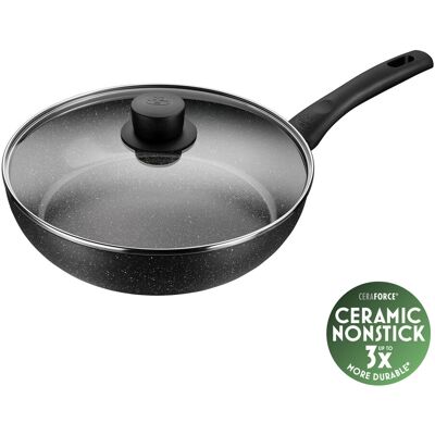 BALLARINI Vipiteno Traktörpanna med lock, 28 cm, Aluminum, Keramisk non-stick-beläggning BALLARINI Vipiteno Traktörpanna med lock, 28 cm, Aluminum, Keramisk non-stick-beläggning
