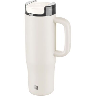 ZWILLING Thermo Plus Termomugg med sugrör, 900 ml, Rostfritt stål, Grädde ZWILLING Thermo Plus Termomugg med sugrör, 900 ml, Rostfritt stål, Grädde