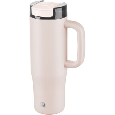 ZWILLING Thermo Plus Termomugg med sugrör, 900 ml, Rostfritt stål, Rosa ZWILLING Thermo Plus Termomugg med sugrör, 900 ml, Rostfritt stål, Rosa