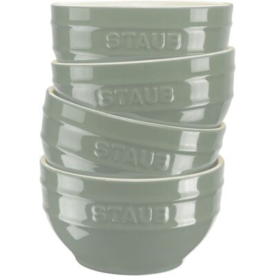 Staub Eucalyptus Keramikskålar – 14cm, 4 st Staub Eucalyptus Keramikskålar – 14cm, 4 st