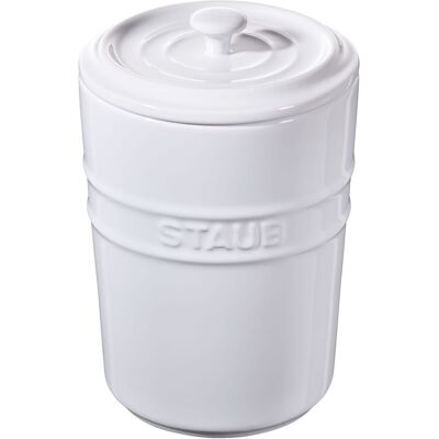Staub Ceramique 1 l, Förvaringsburk, Vit Staub Ceramique 1 l, Förvaringsburk, Vit