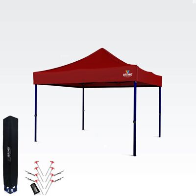 BRIMO Saxstält 3x3 M – Snabb Montering Och 100% Skydd För Fester Och Firanden - Utan 3 Väggar - Röd Polyester BRIMO Saxstält 3x3 M – Snabb Montering Och 100% Skydd För Fester Och Firanden - Utan 3 Väggar - Röd Polyester