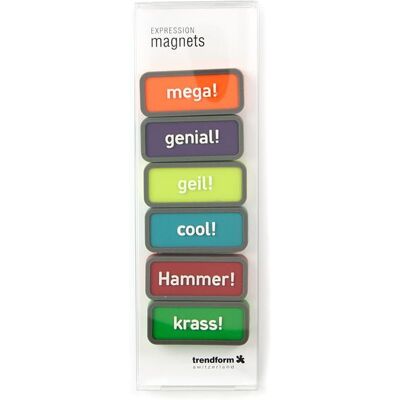 Trendform Magneter Expression Motivation Tyska 6 St. Trendform Magneter Expression Motivation Tyska 6 St.