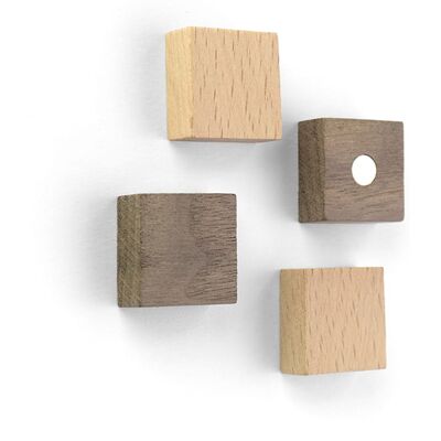 Trendform Magneter Wood Square 4 St. Trendform Magneter Wood Square 4 St.