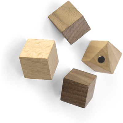 Trendform Magneter Wood Cube 4 St. Trendform Magneter Wood Cube 4 St.