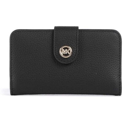 Michael Kors MK Pop Charm Medium Plånbok svart Michael Kors MK Pop Charm Medium Plånbok svart