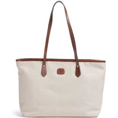 Brics Volterra Shoppingväska beige Brics Volterra Shoppingväska beige