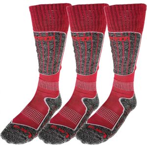 Accezzi Merino 20, Skidstrumpor, 3 par, Röd 39-42