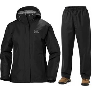 Helly Hansen Seven J/HH Rain, regnställ, dam, svart