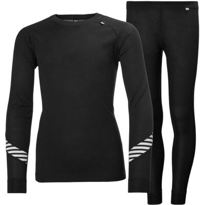 Helly Hansen HH Lifa, Set, Junior, Svart 152 Helly Hansen HH Lifa, Set, Junior, Svart 152