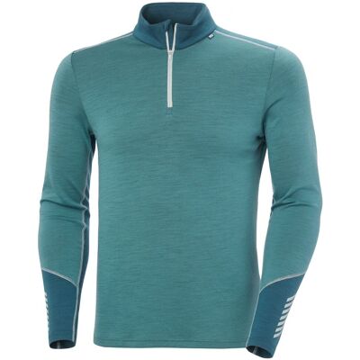 Helly Hansen Lifa Merino Midweight 1/2 Zip, Herr, Grön L(52) Helly Hansen Lifa Merino Midweight 1/2 Zip, Herr, Grön L(52)