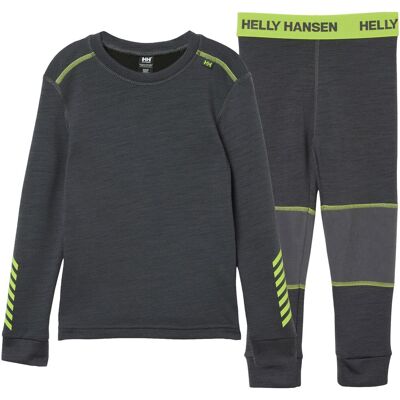 Helly Hansen Lifa Merino, Set, Barn, Grå 128 Helly Hansen Lifa Merino, Set, Barn, Grå 128