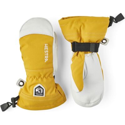 Hestra Army Leather Heli Ski Jr, Skidvantar, Junior, Gul 6 Hestra Army Leather Heli Ski Jr, Skidvantar, Junior, Gul 6