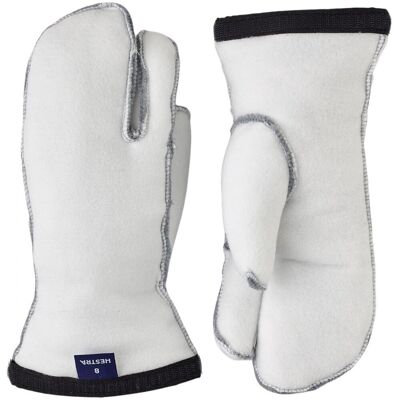 Hestra Heli Ski Liner, 3-finger Innerhandskar, Vit 11 Hestra Heli Ski Liner, 3-finger Innerhandskar, Vit 11