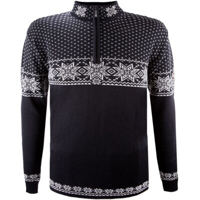 Kama Rune, Merino Sweater, Herr, Svart S(48) Kama Rune, Merino Sweater, Herr, Svart S(48)