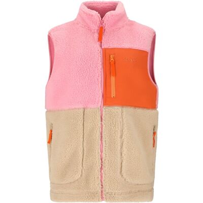 SLOPE Katau Teddy, Fleeceväst, Dam, Prism Pink 34(XS) SLOPE Katau Teddy, Fleeceväst, Dam, Prism Pink 34(XS)