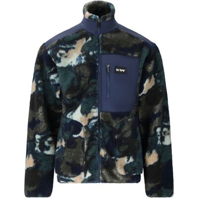 SLOPE Kendor AOP Teddy, Fleecejacka, Herr, Grape Leaf XXL(56) SLOPE Kendor AOP Teddy, Fleecejacka, Herr, Grape Leaf XXL(56)