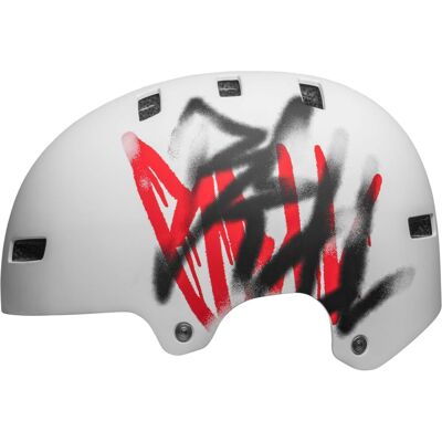 Bell Local Mat Vit Scribble - Hjälm Bell Local Mat Vit Scribble - Hjälm